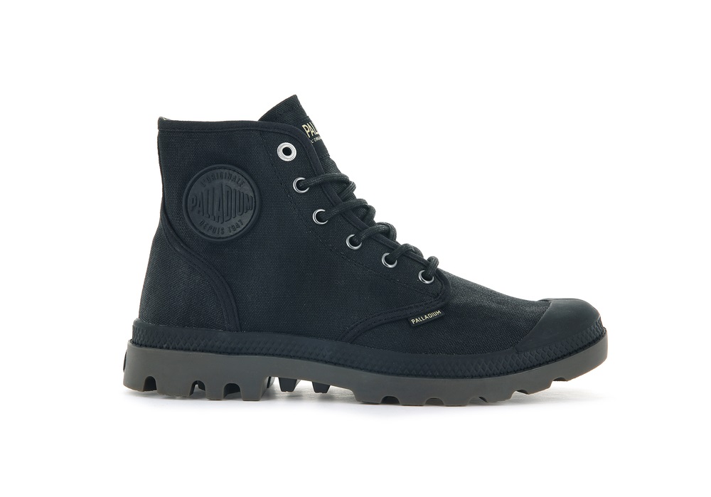 Botas Palladium PAMPA HI WAX Hombre Negras | Costa Rica-80635